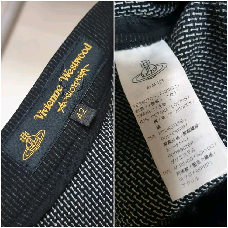 비비안웨스트우드 블랙 언발헴 볼륨 플레어 스커트--7