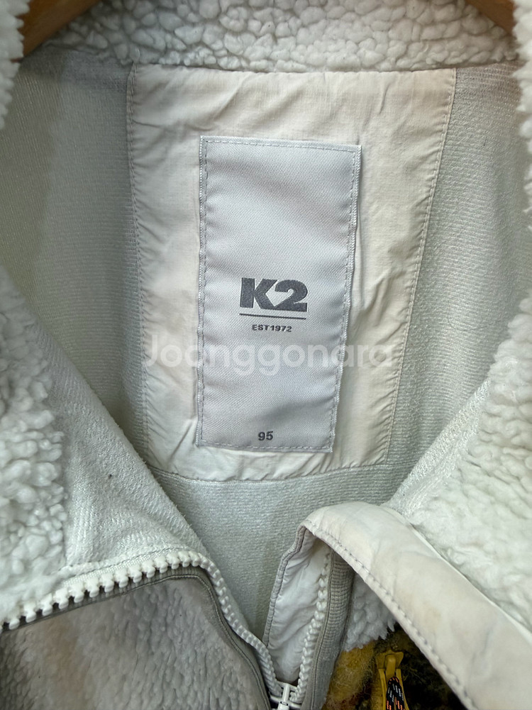 정품) K2 플리스 자켓 타탄체크 95--5