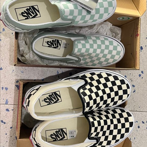 반스 슬립온 체커보드 블랙화이트