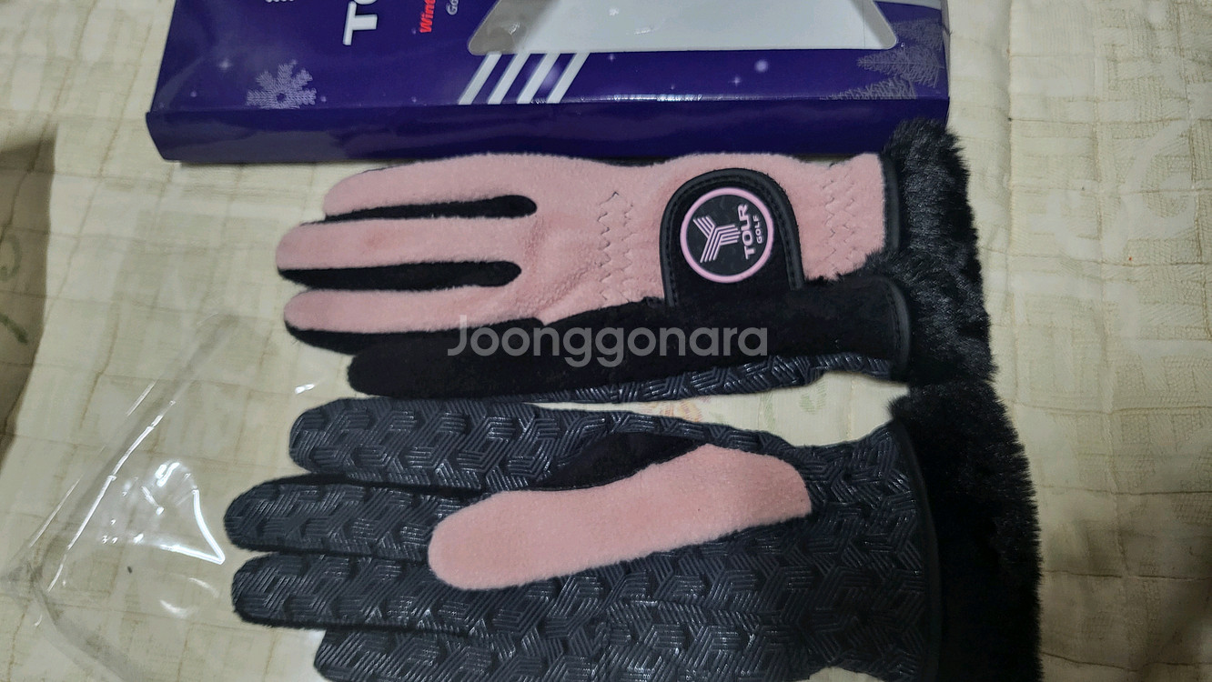 [새상품]투어골프 기모 플리스 여성 골프 장갑--2