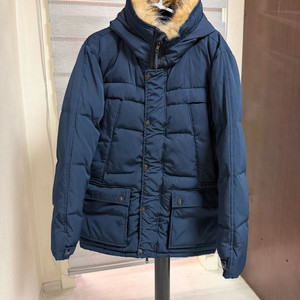 스톤아일랜드 정품 패딩 100(L) 네이비 퍼후드