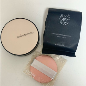 정샘물 에센셜 스킨 누더 쿠션 - 페어핑크 본품+리필 (한번사용 / 새퍼프 드림)