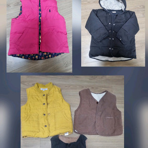 5벌)유아 조끼 잠바 패딩(폴로 아가방) 90~100사이즈