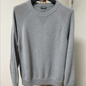 [M]디올 오블리크 인서트 니트 그레이