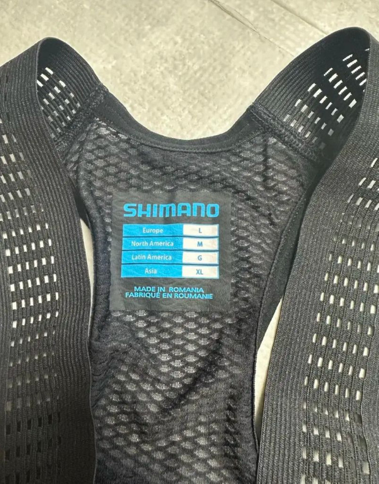 시마노 버텍스 써멀 빕 타이즈 보온 발수 메시 멜빵 자전거 패드바지 이미지