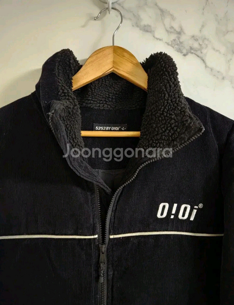 0!0i 오아이오아이 블랙 코듀로이 패딩 점퍼--1