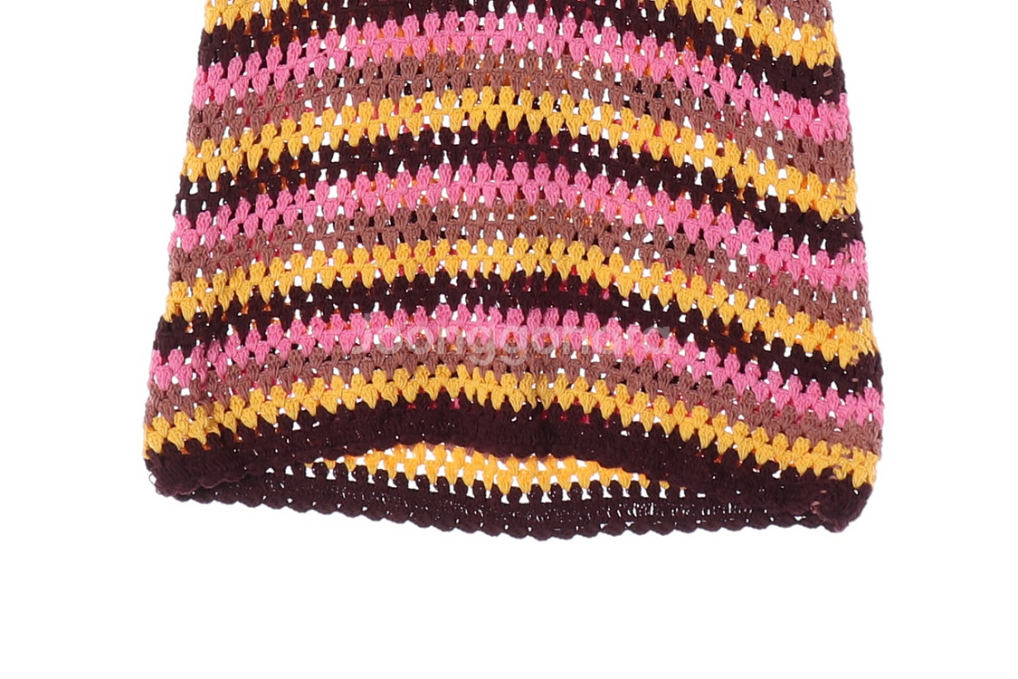 [M]자라 옐로우 핑크 홀터넥 뜨개 니트원피스 휴양지 드레스--3