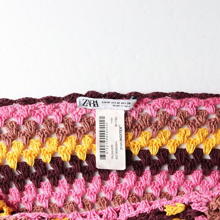 [M]자라 옐로우 핑크 홀터넥 뜨개 니트원피스 휴양지 드레스--5
