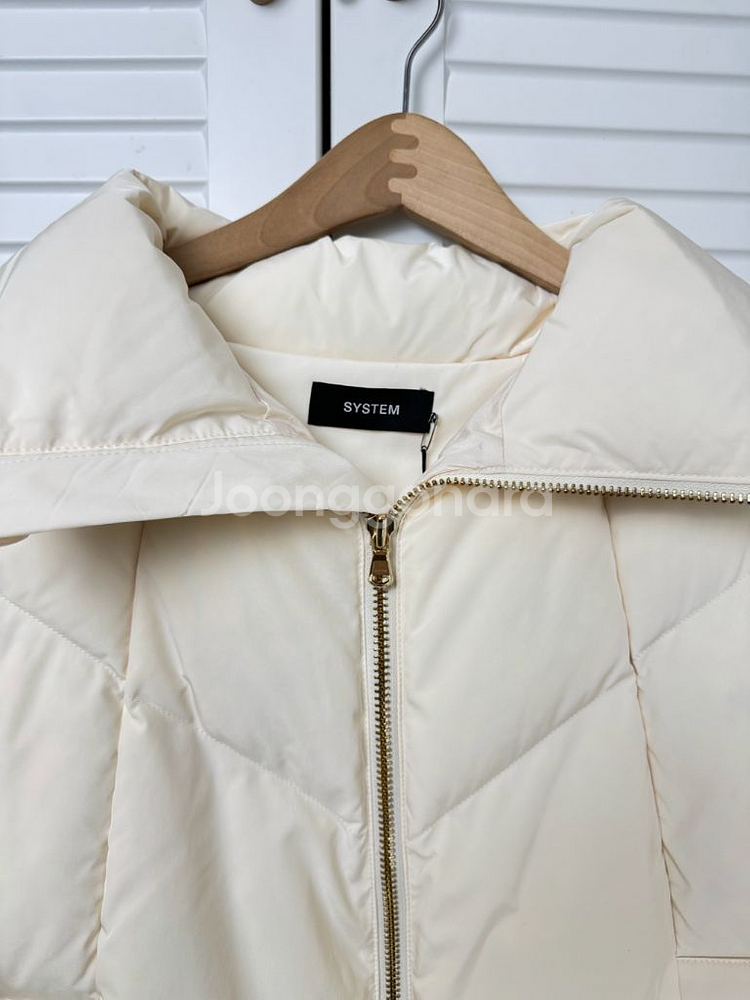 [새상품] 한섬 시스템 하이넥 구스다운 점퍼 패딩 23fw--2