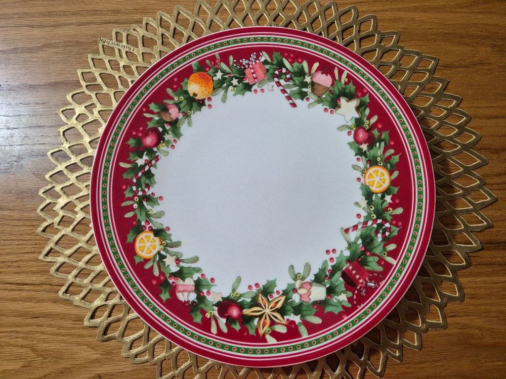 빌레로이앤보흐 윈터 베이커리 크리스마스 접시 2장 일괄판매--1