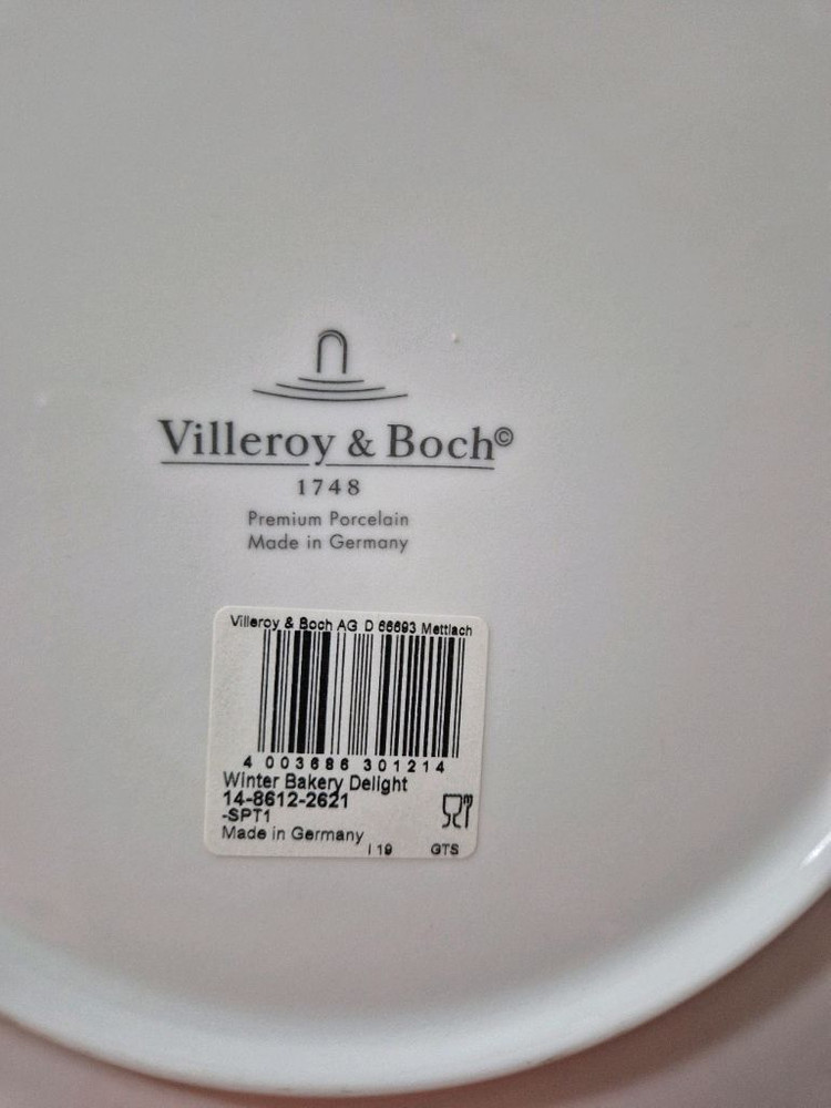 빌레로이앤보흐 윈터 베이커리 크리스마스 접시 2장 일괄판매--3