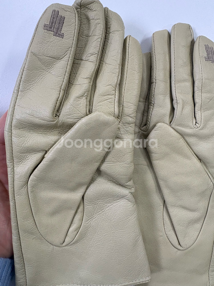 랑방 겨울 양가죽 장갑 연한 라임색--3