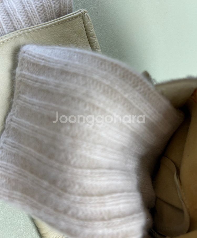 랑방 겨울 양가죽 장갑 연한 라임색--6