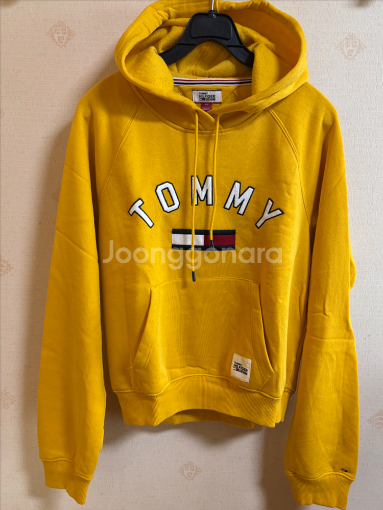 타미힐피거 겨자색 후드티--0