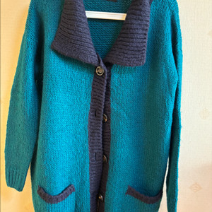 롱 니트 가디건