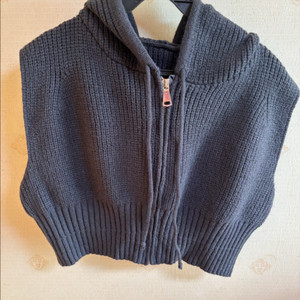 크롭 니트 베스트