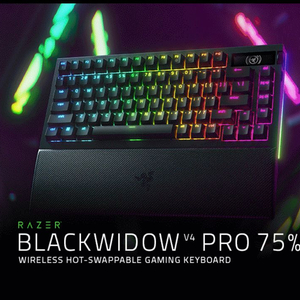 레이저 블랙widow V4 PRO 75% 게이밍키보드