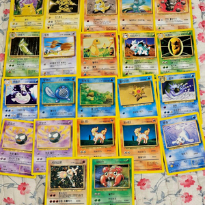 1996년 포켓몬스터 카드게임 22장 일괄 희귀 고전 만화 이미지