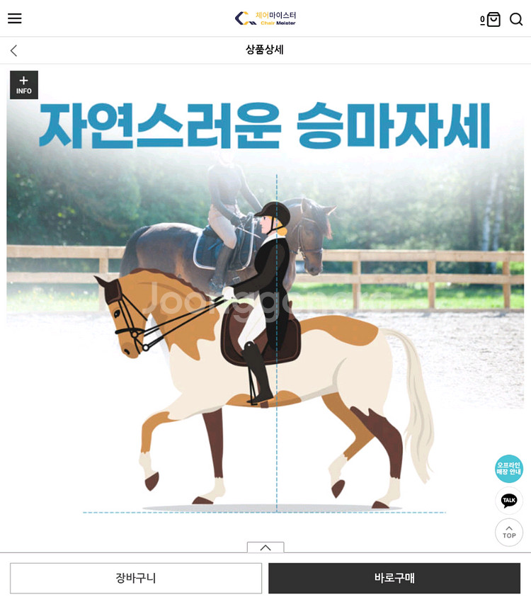 체어마이스터 승마의자 컴퓨터의자 디스크 예방--5