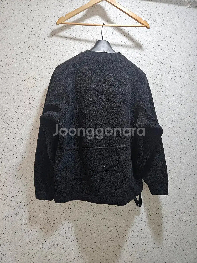 M) 2XU 블랙 플리스 맨투맨 티셔츠 후리스--1