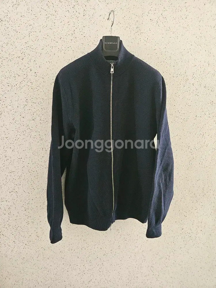 L) 자라 남성 니트 집업 가디건 네이비 면혼방 6674 404--0