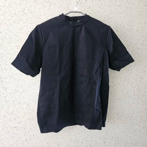 S) COS 코스 네이비 반팔 면 티셔츠