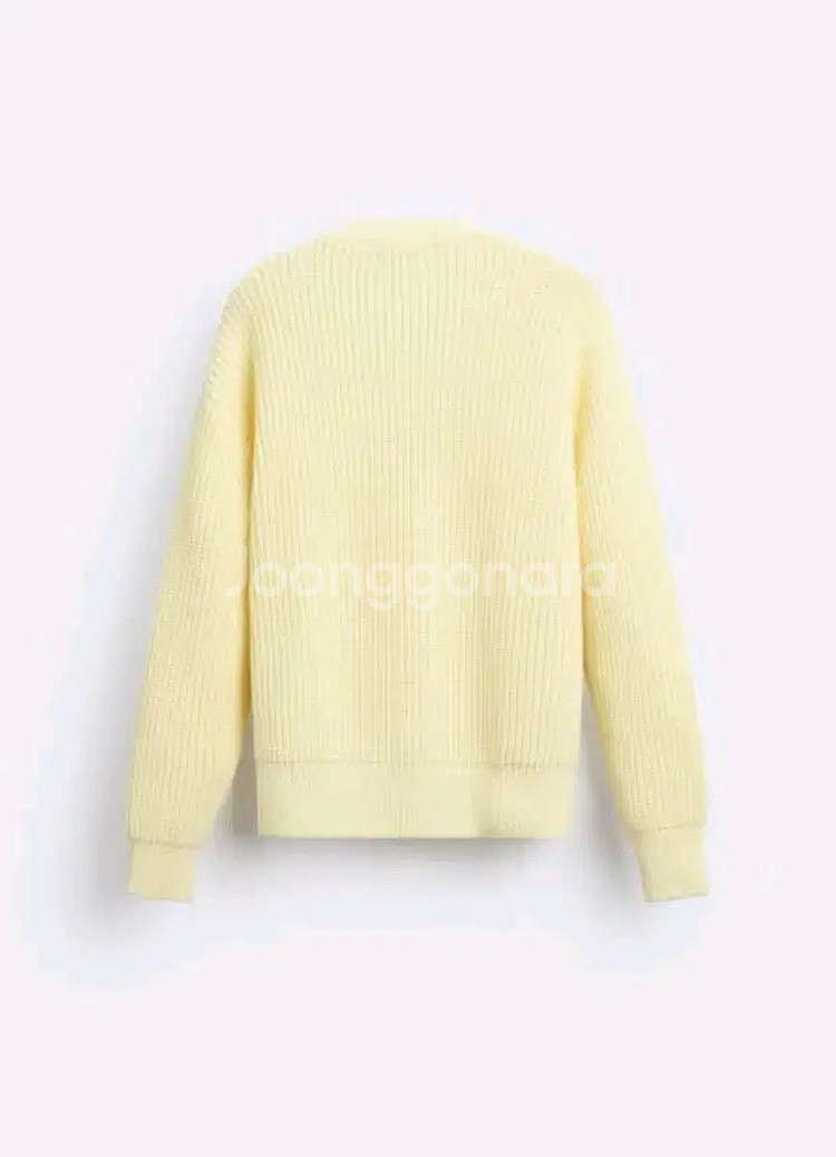 S-M)자라 옐로우 니트 가디건 오버사이즈 면혼방 9598 441--1