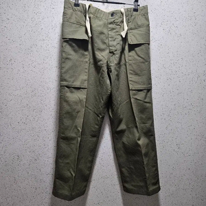 31)30 알밤 albam 카키 캔버스 카고 면바지 밀리터리 퍼티그 팬츠