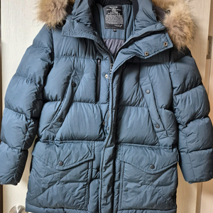 헤지스 구스다운 라쿤퍼 패딩 구스점퍼 95 남성