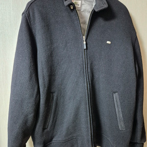 라코스테 누빔 니트 블루종 울니트 집업 점퍼 100