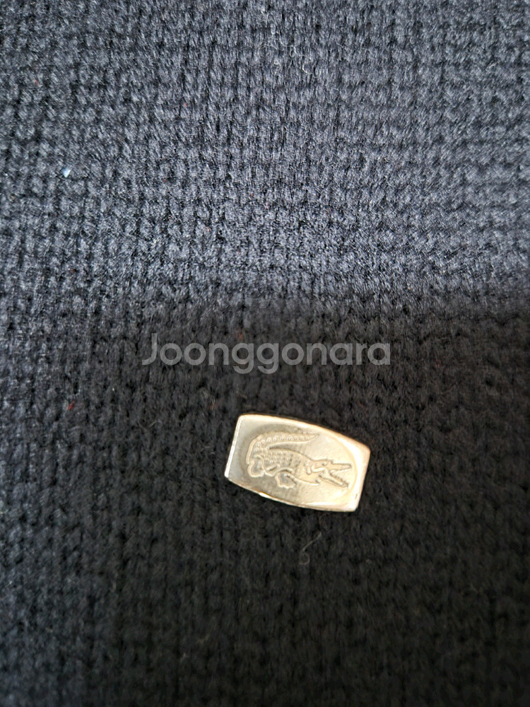 라코스테 누빔 니트 블루종 울니트 집업 점퍼 100--5