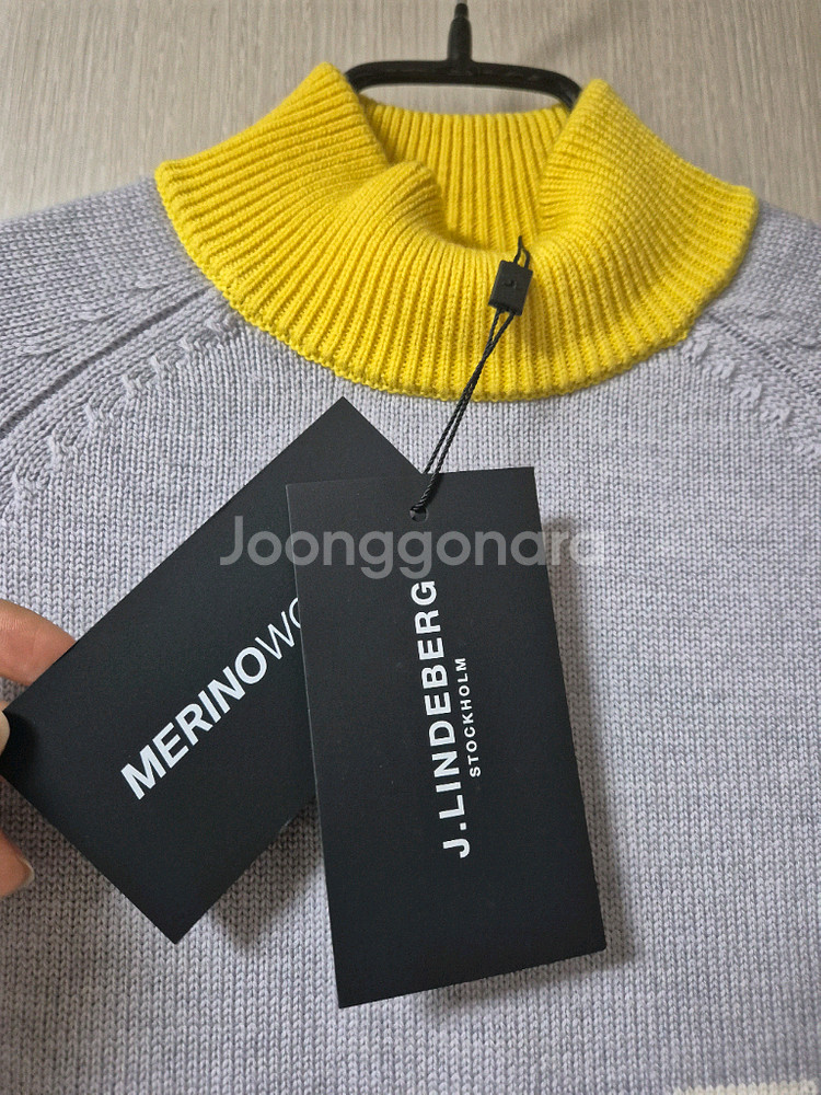 (새제품) 제이린드버그 울 니트 스웨터 스몰--5