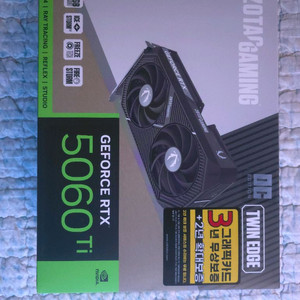 [ZOTAC] GAMING 지포스 RTX 5060 Ti 16GB TWIN EDGE OC