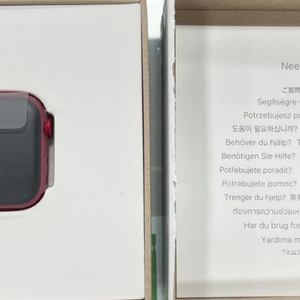 올갈이 리퍼완료)애플워치9 gps 레드에디션 팝니다 41m 이미지