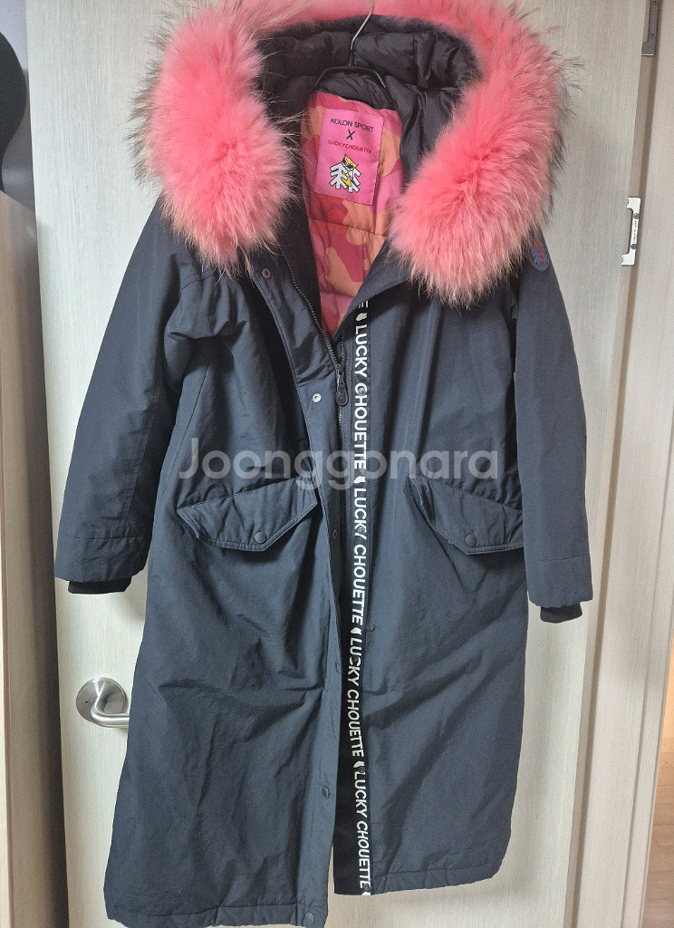 럭키슈에뜨 X 코오롱스포츠 구스다운 롱패딩90--0