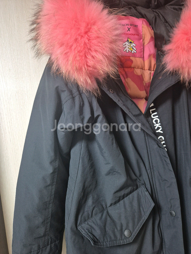 럭키슈에뜨 X 코오롱스포츠 구스다운 롱패딩90--2