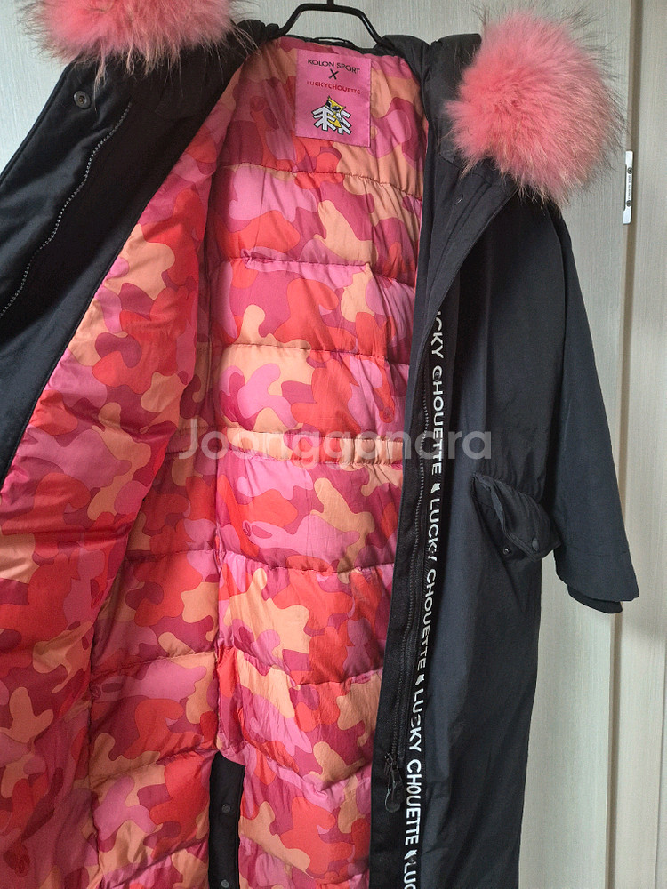 럭키슈에뜨 X 코오롱스포츠 구스다운 롱패딩90--4