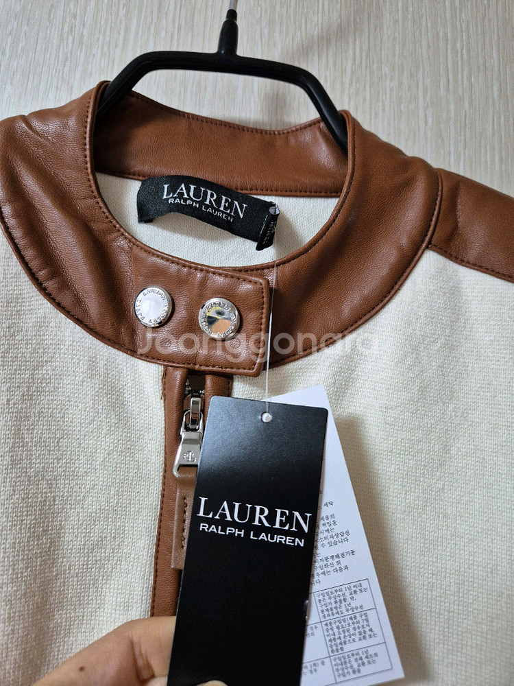 (정품) 폴로 랄프로렌 가죽 집업가디건 라이더가디건 S 블랙라벨--2