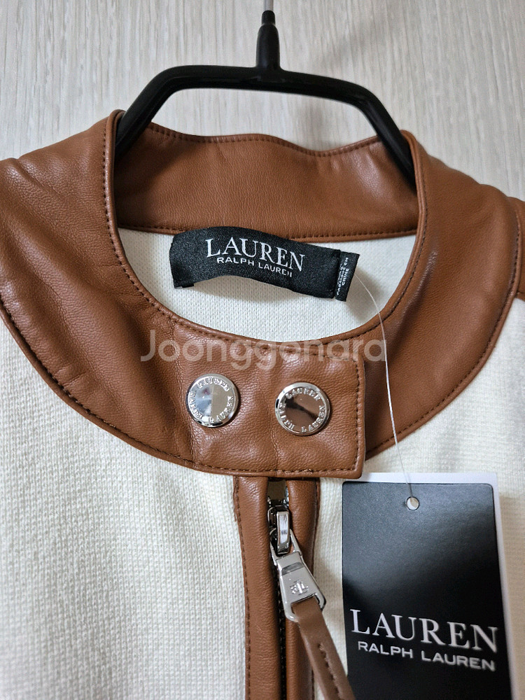 (정품) 폴로 랄프로렌 가죽 집업가디건 라이더가디건 S 블랙라벨--3