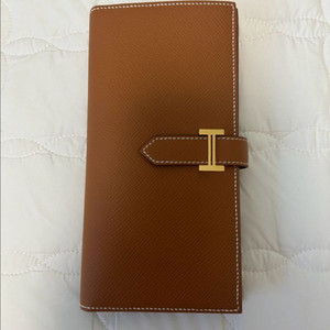 에르메스 베안 금장 장지갑