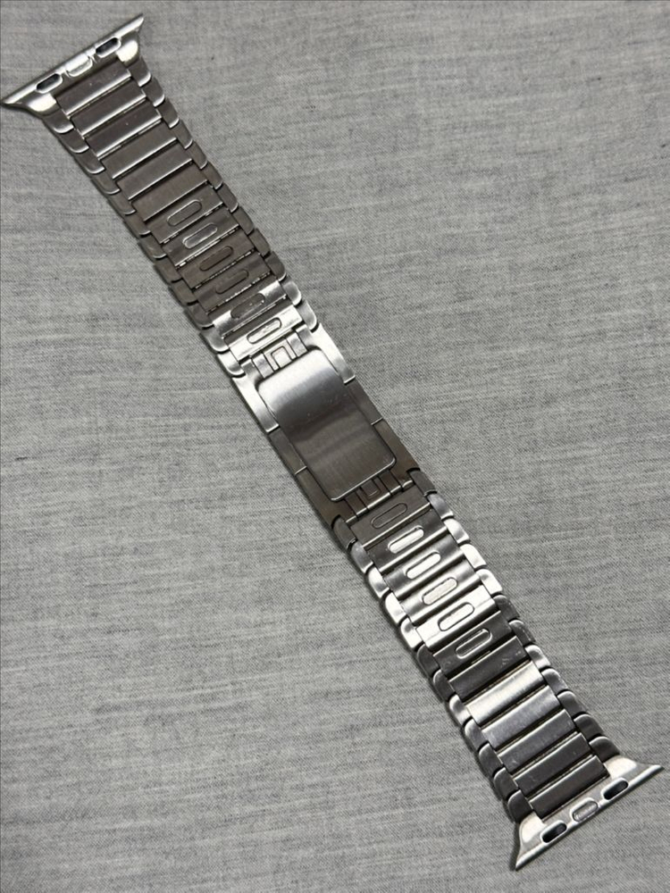 애플워치 URVOI 링크 브레이슬릿 실버--2