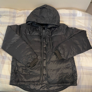 캐나다 구스 블랙라벨 롯지 후디 블랙 샤인 M