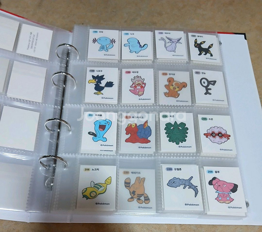 무료배송 포켓몬띠부씰 2세대 3자리씰 1개 선택 4자리--3