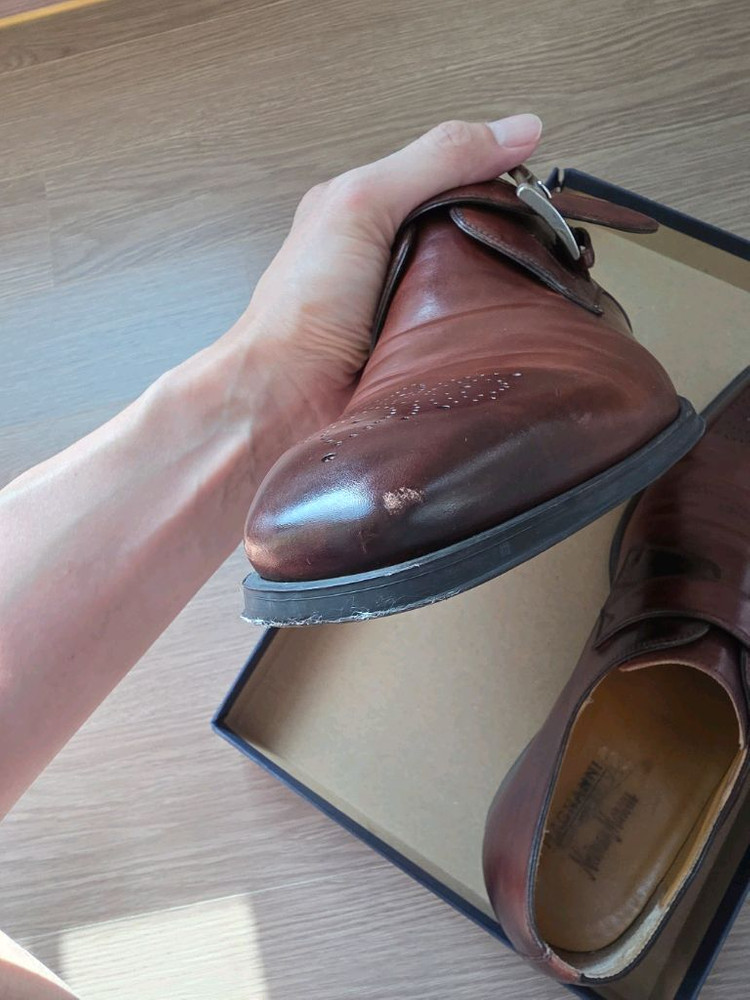 맥나니 Magnanni 싱글몽크 구두 판매합니다. 사이즈 us10 약275~280 이미지