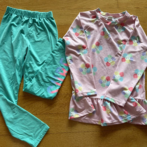 고잉키즈 여아 래쉬가드 상하의 세트 XL