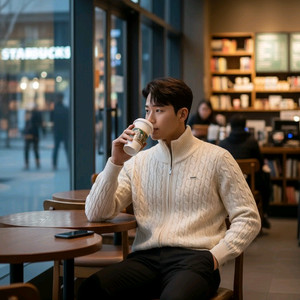 롯데백화점 GUESS 케이블 니트 멋진 제품. 택 있고 ,드라이완료