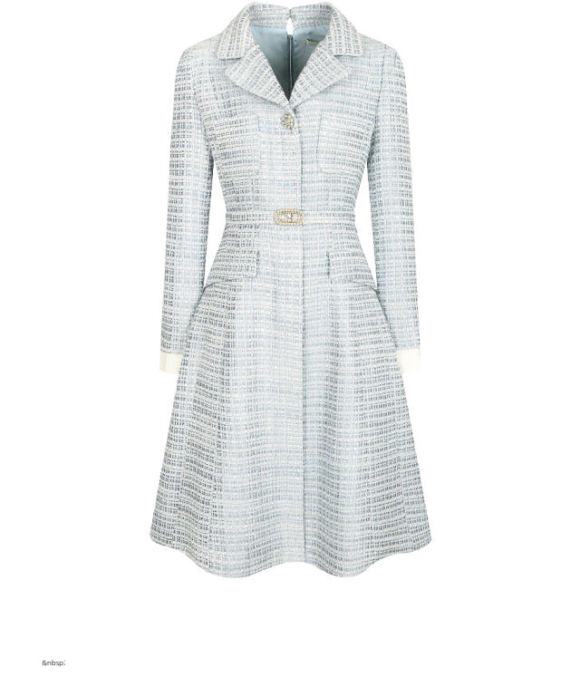 JJ지고트 스팽글 트위드 플레어 원피스 팔아요--1