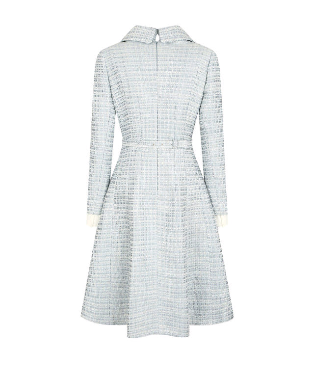 JJ지고트 스팽글 트위드 플레어 원피스 팔아요--2