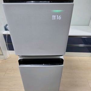 삼성 공기청정기 큐브 화이트 2단 39평형