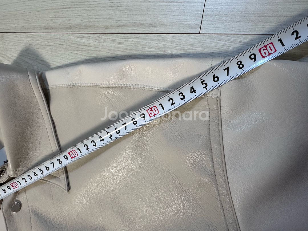 Nanushka 나누슈카 반팔 비건 레더 셔츠 L--5